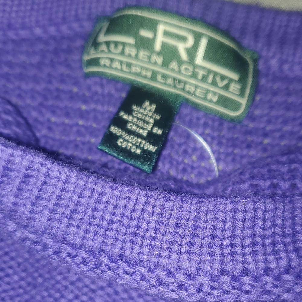 Lauren Ralph Lauren Purple Knit Sweater